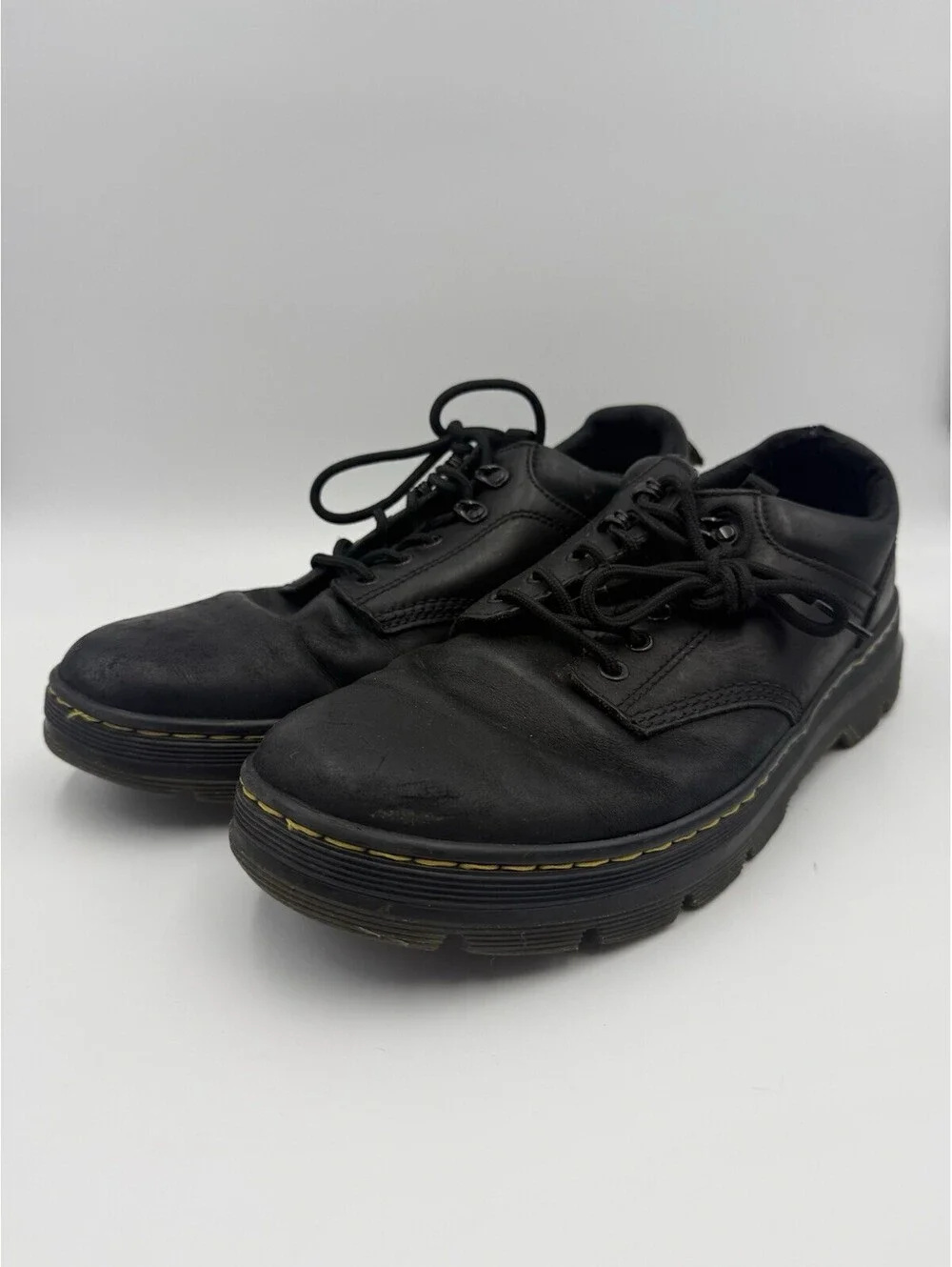 Doc Martens Reeder Black Utility Lace Oxfords Air Wair Shoes - US Men’s 12